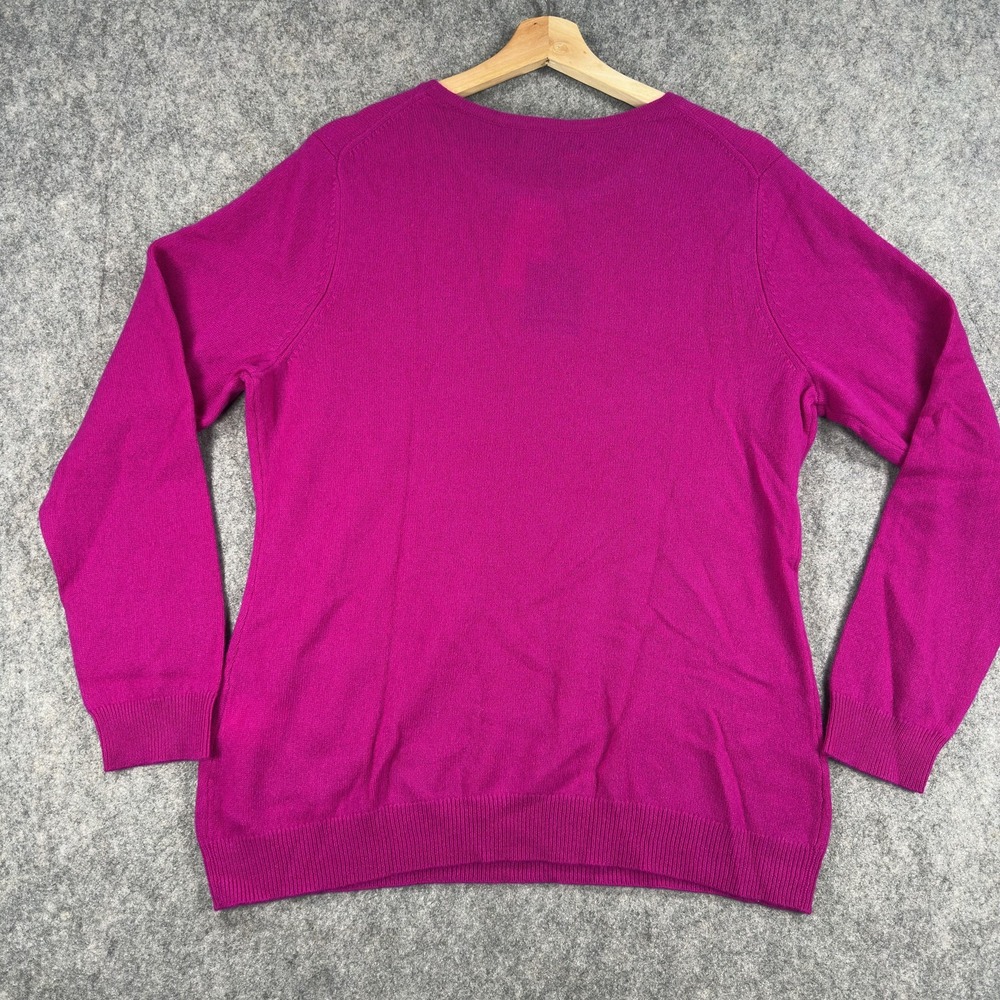 Charter Club Cashmere Sweater Womens XL Pink 100% Crewneck Pullover Knit Luxury - Picture 6 of 11